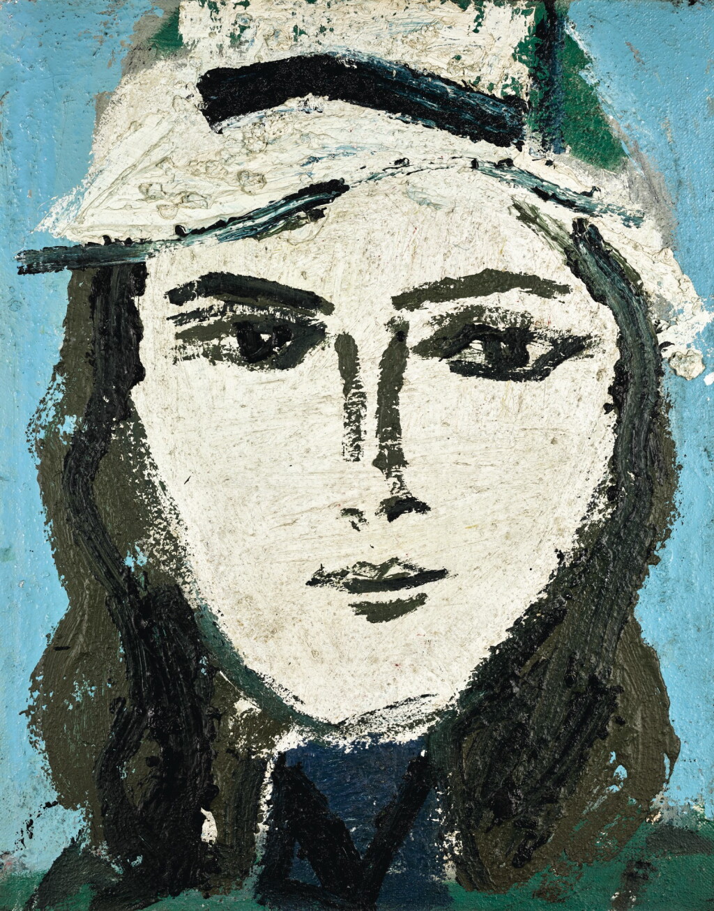 View full screen - View 1 of Lot 121. JOASH WOODROW | JUDITH ALLIN WITH WHITE HAT I.