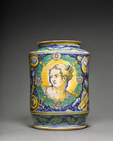 View full screen - View 1 of Lot 215. Maiolica albarello.