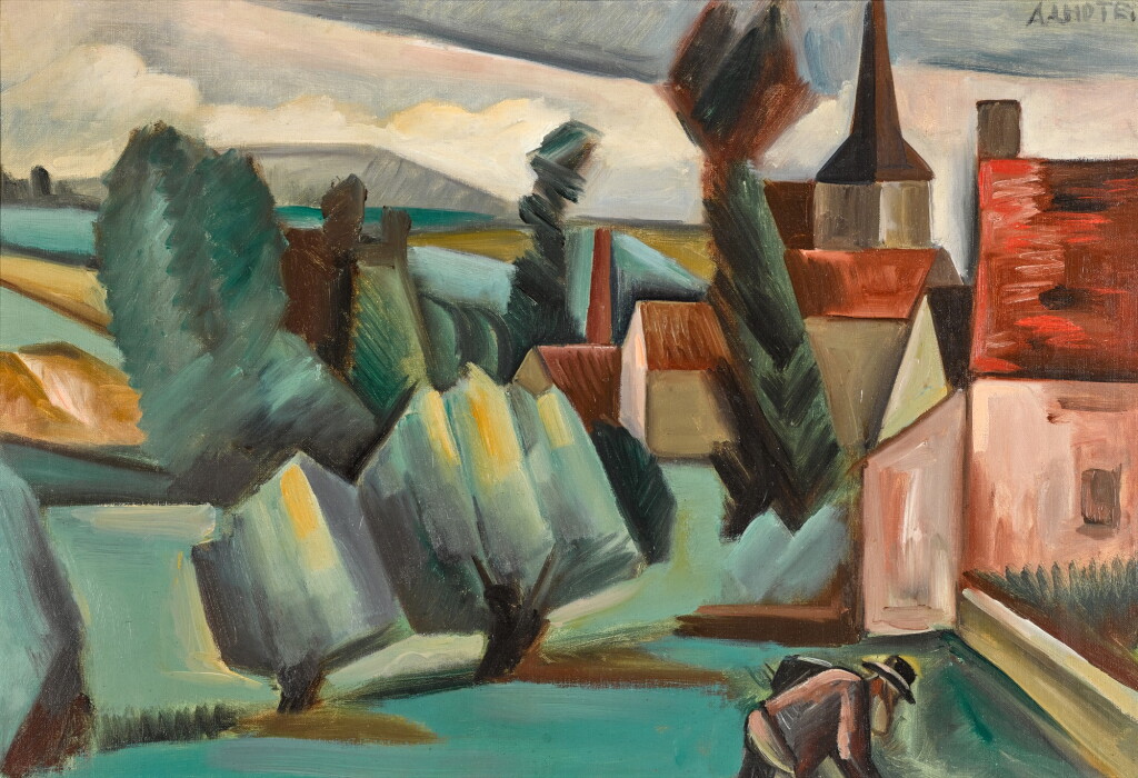 View full screen - View 1 of Lot 359. ANDRÉ LHOTE | L'ÉGLISE.