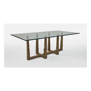 View full screen - View 1 of Lot 286. PAUL EVANS | DINING TABLE.