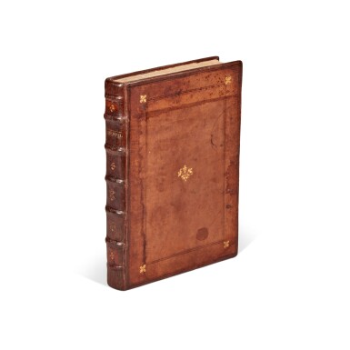 View full screen - View 1 of Lot 1012. Aristotle, De republica libri VIII, Paris, 1548, brown calf, possibly for Marcus Fugger.