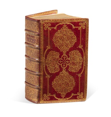 View full screen - View 1 of Lot 30. Novum Testamentum.. Leyde, 1633. Reliure à décor "à gerbes" attr. à l'atelier de F. Badier. .