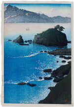 Kawase Hasui (1883-1957) | Kude Beach in Wakasa Province (Wakasa Kude no hama) | Taisho period, early 20th century