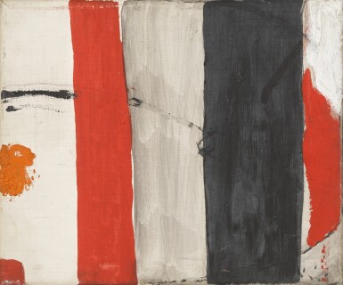 View full screen - View 1 of Lot 136. Untitled, Red, Black, Ochre and Grey.