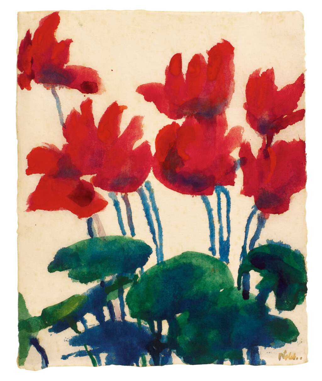 View full screen - View 1 of Lot 382. EMIL NOLDE | CYCLAMEN.