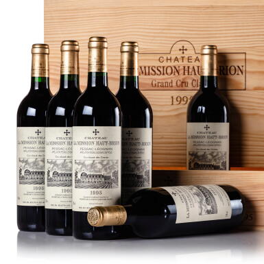 View full screen - View 1 of Lot 77. Château La Mission Haut-Brion 1995 (12 BT).