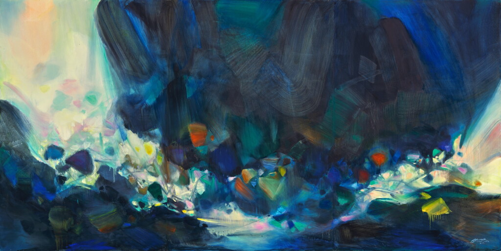 View full screen - View 1 of Lot 1552. Chu Teh-Chun 朱德群 | Le poids du devenir 力爭上游.