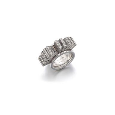 View full screen - View 1 of Lot 163. DIAMOND RING, CARTIER.