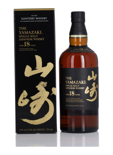 View full screen - View 1 of Lot 59. The Yamazaki 18 Year Old 43.0 abv NV (1 BT 75cl).