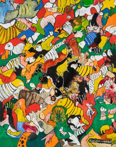 View full screen - View 1 of Lot 675. ‘Grotto’ and others from the 'Africa' series, a set of 4 works.