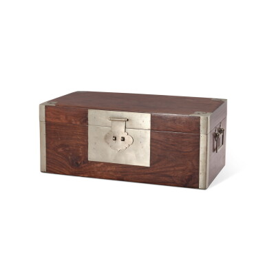 View full screen - View 1 of Lot 3644. A huanghuali box, Qing dynasty, 19th century | 清十九世紀 黃花梨小箱.