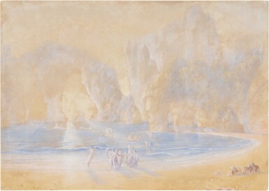 View full screen - View 1 of Lot 215. Fairies on the seashore.