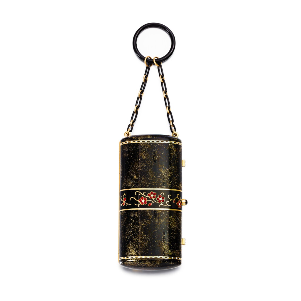 View full screen - View 1 of Lot 146. Enamel and diamond evening case .