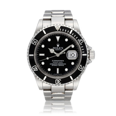 View full screen - View 1 of Lot 43. Submariner, Ref. 16610T | Stainless steel wristwatch with date and bracelet | Circa 2007.