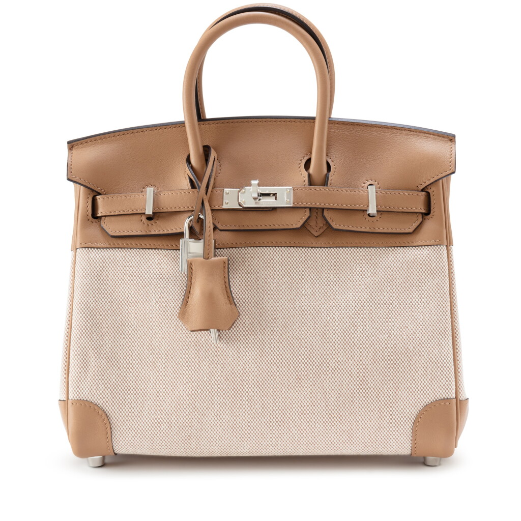 View full screen - View 1 of Lot 580. Limited Edition Chai Swift and Toile Quadrille Birkin 25 Palladium Hardware, 2023.