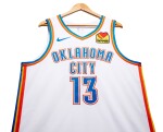 Ousmane Dieng ‘Playoff Debut’ Oklahoma City Thunder 2024 NBA Playoffs Western Conference Round 1 Game Worn Association Edition Jersey | Game 1
