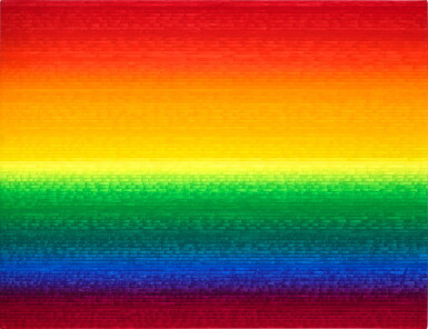 View full screen - View 1 of Lot 334. Ay-O 靉嘔 | 96 Gradation Rainbow with Lap 96 漸變彩虹.