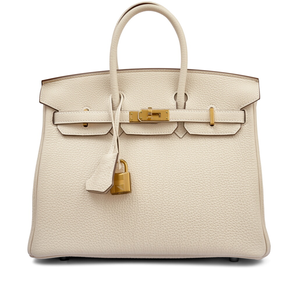 View full screen - View 1 of Lot 6. Craie Togo Birkin 25 Gold Hardware, 2024.