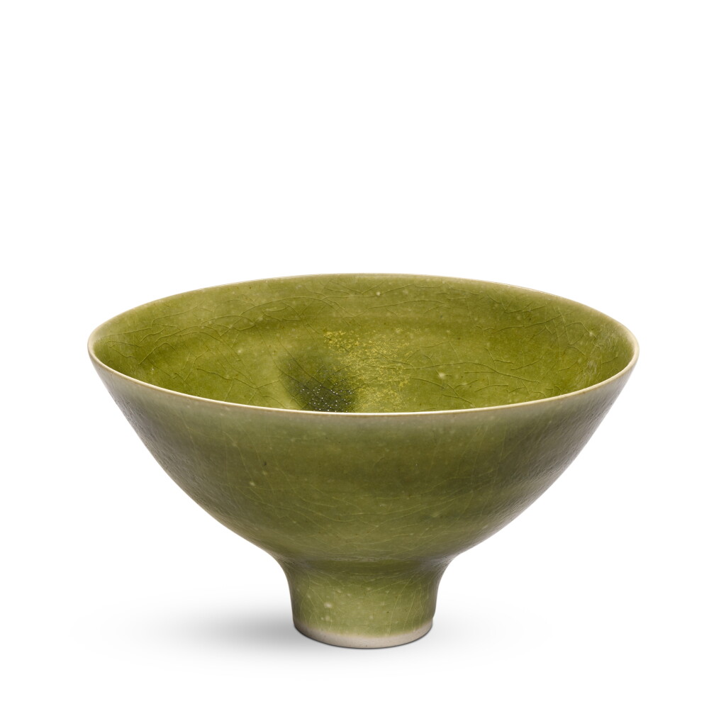 View full screen - View 1 of Lot 125. Green Conical Bowl.