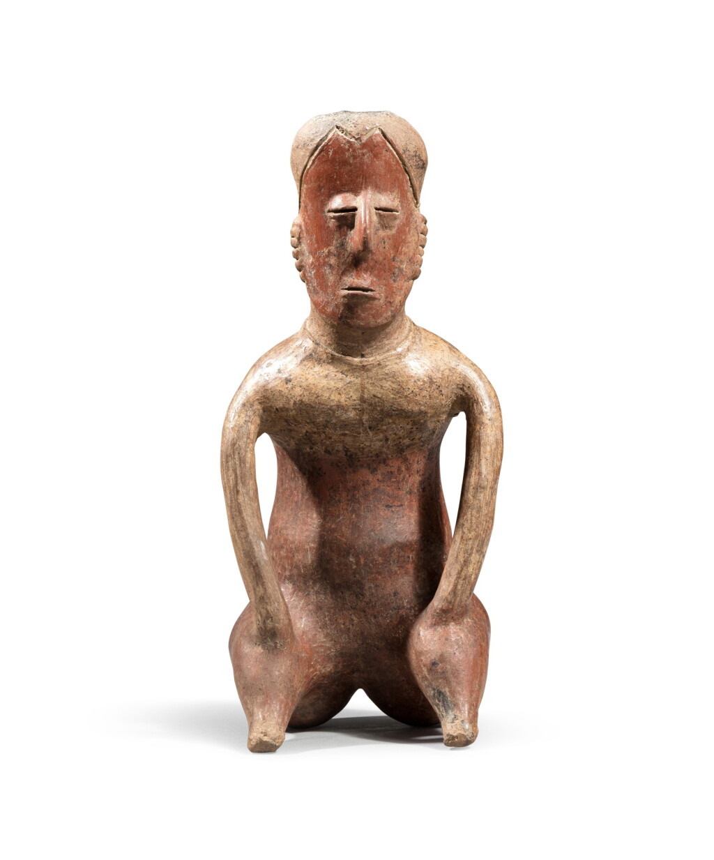 View full screen - View 1 of Lot 100. Personnage assis, Nayarit, Mexique, 100 AV. J.-C.-250 AP. J.-C. | Nayarit seated figure, Mexico, 100 BC-AD 250.
