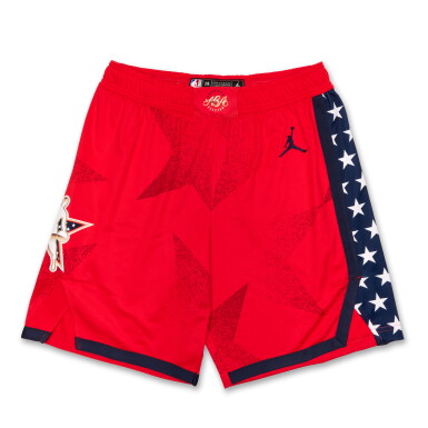 View full screen - View 1 of Lot 68. Jalen Johnson Game Worn 2026 'NBA All-Star Game' Shorts | Matched to 2 Games.