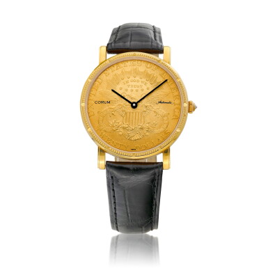 View full screen - View 1 of Lot 8180. A yellow gold twenty dollar coin watch, Circa 2000 | 崑崙 | 黃金二十美元金幣錶,約2000年製.