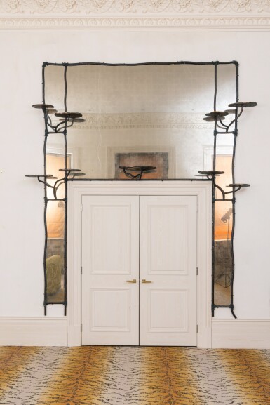 View full screen - View 1 of Lot 103. Pair of Unique Door Mirrors.