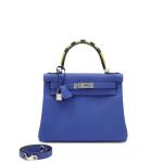 Bleu Electrique, Indigo, Lime and Vert Fonce Togo Au Trot Kelly Retourne 28 Palladium Hardware, 2017