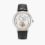 Classique, Reference 3657 | A platinum tourbillon wristwatch with power reserve and retrograde 24 hour indication, Circa 2001