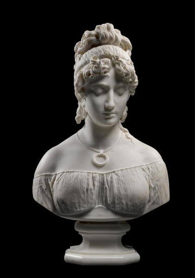 View full screen - View 1 of Lot 46. ANTONIO TANTARDINI | BUST OF A WOMAN.