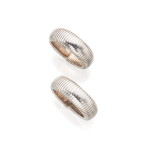 Pair of White Gold Cuff-Bracelets