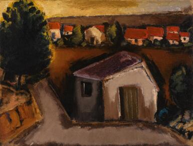 View full screen - View 1 of Lot 59. JOSEF HERMAN, R.A. | LANDSCAPE NEAR HUNDON.