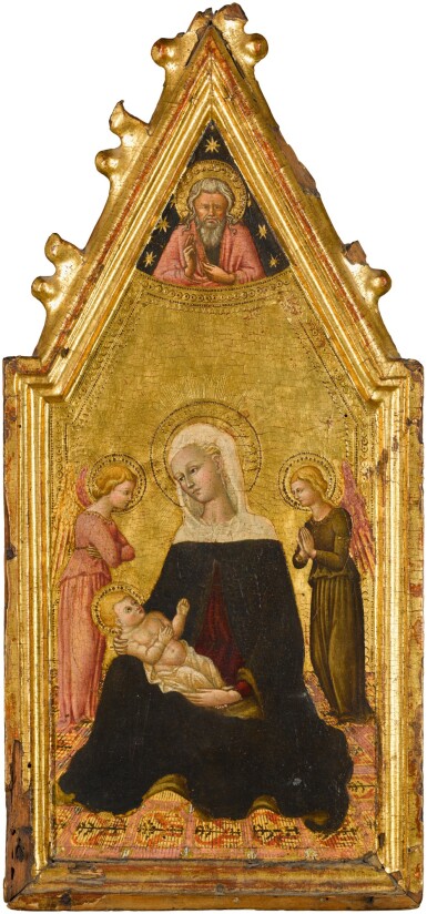 View full screen - View 1 of Lot 183. Madonna and child between two angels.