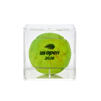 View full screen - View of Flavio Cobolli vs. Learner Tien 2026 Stars of the Open Match Point Tennis Ball.