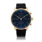 PORTUGUESE, REF 3714 PINK GOLD CHRONOGRAPH WRISTWATCH CIRCA 2000