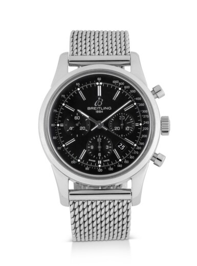 View full screen - View 1 of Lot 82. BREITLING | TRANSOCEAN, REF AB0152 STAINLESS STEEL CHRONOGRAPH WRISTWATCH WITH DATE CIRCA 2012.