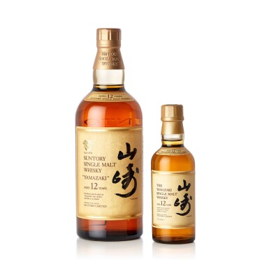 View full screen - View 1 of Lot 5012. 山崎 The Yamazaki 12 Year Old Single Malt Whisky 43.0 abv NV (1 BT75, 1 BT18).