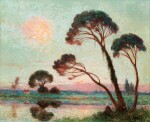 FERDINAND DU PUIGAUDEAU | SOLEIL COUCHANT SUR LA BRIÈRE