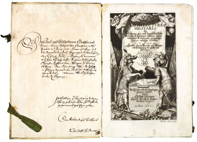 View full screen - View 1 of Lot 236. Heidemann, Architectura Militaris, Munich, 1664, old vellum, presentation copy.