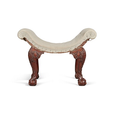 View full screen - View 1 of Lot 143. A George II Mahogany Stool, Circa 1740.