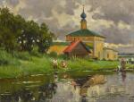Monastery by a River