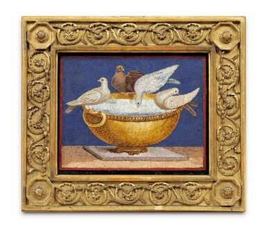 View full screen - View 1 of Lot 181. ITALY, ROME, CIRCA 1790 AFTER THE ANTIQUE THE DOVES OF PLINY | ITALIE, ROME, VERS 1790 D'APRÈS L'ANTIQUE LES COLOMBES DE PLINE.