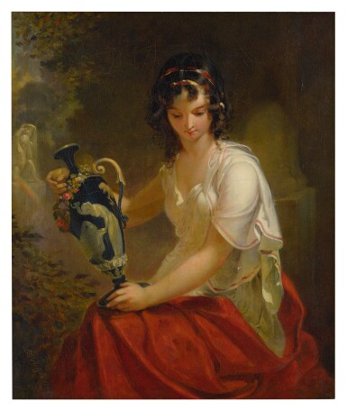 View full screen - View 1 of Lot 45. EMANUEL GOTTLIEB LEUTZE | NYDIA, THE BLIND GIRL OF POMPEII.