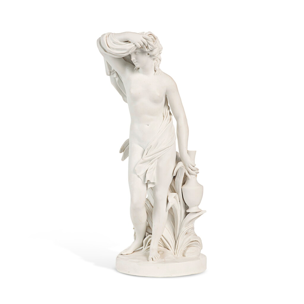 View full screen - View 1 of Lot 249. A large Sèvres Biscuit Porcelain Figure Emblematic of Summer, Circa 1787.