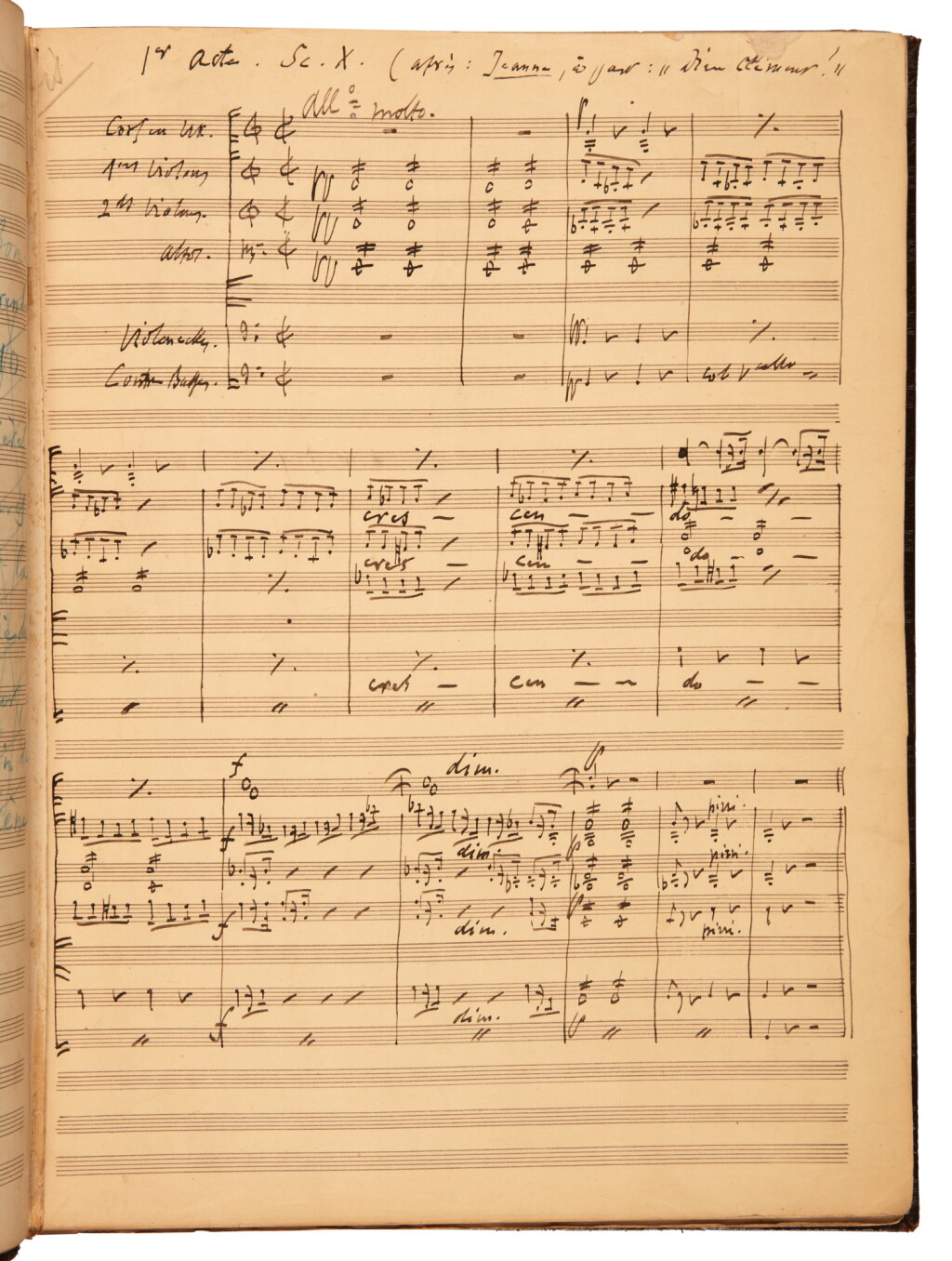 View full screen - View 1 of Lot 91. Charles Gounod | Autograph manuscript full score of the incidental music to "Jeanne d’Arc", 1873.