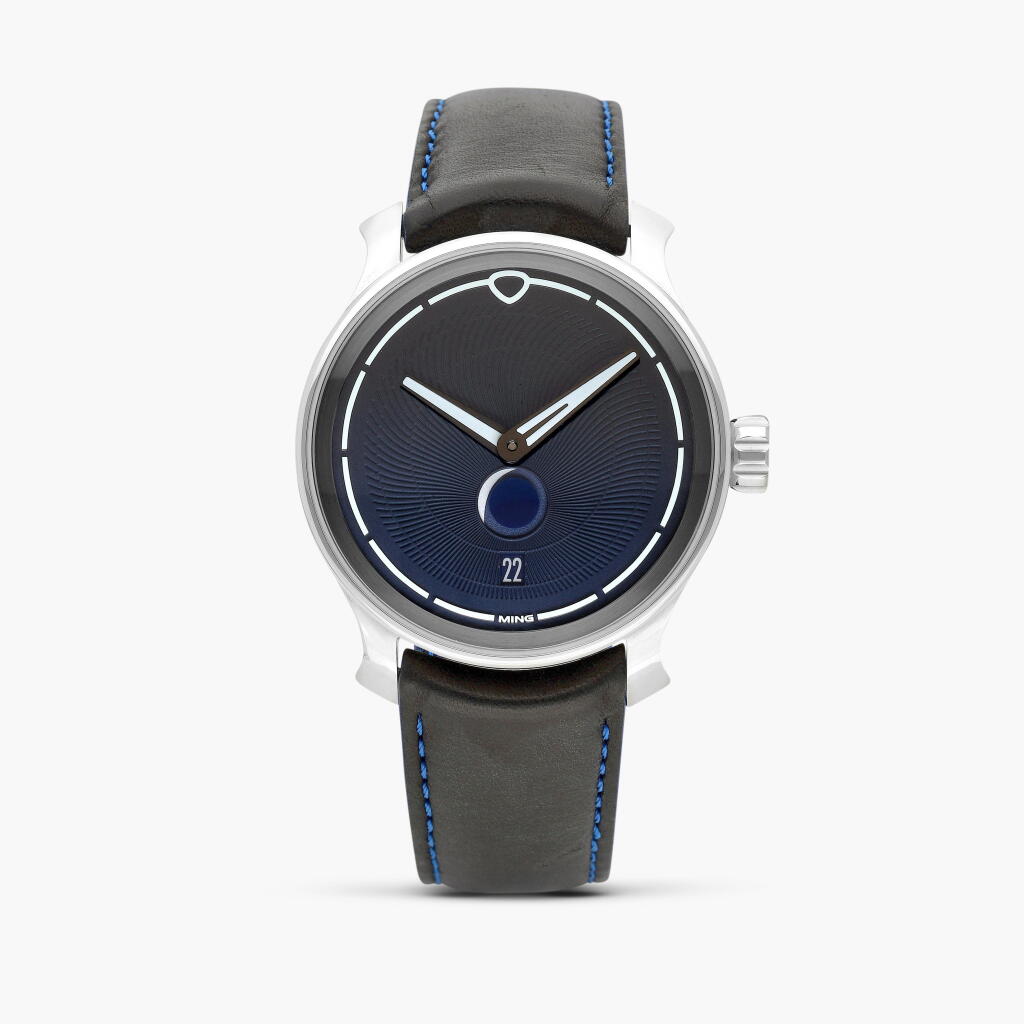 View full screen - View 1 of Lot 8793. Reference 37.05 | A stainless steel wristwatch with moon phases and date, Circa 2024.