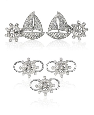 View full screen - View 1 of Lot 86. Diamond dress set, 'Nautica', Michele della Valle.