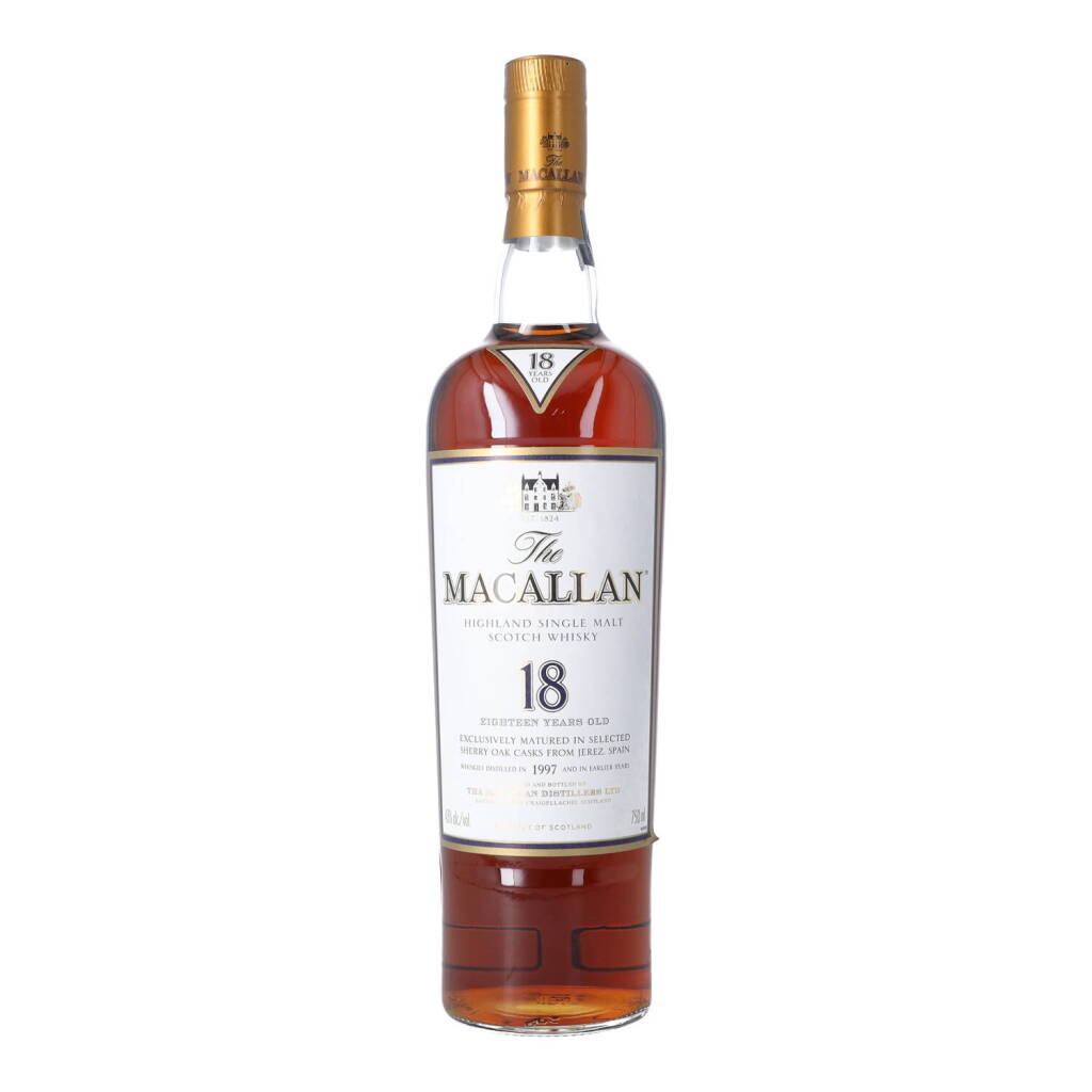 View full screen - View 1 of Lot 5011. The Macallan 18 Year Old 43.0 abv 1997 (1 BT75).