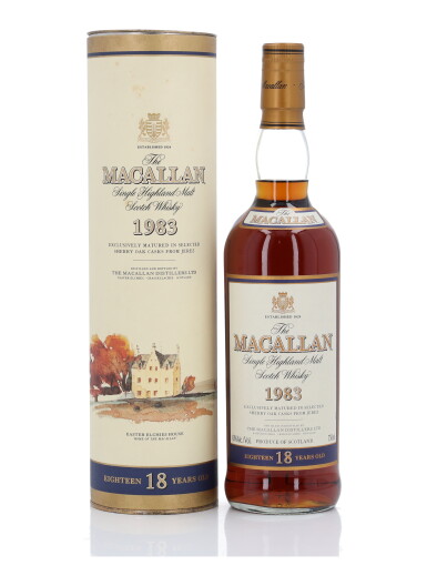 View full screen - View 1 of Lot 19. The Macallan 18 Year Old Sherry Oak 43.0 abv 1983 (1 Bottle 75cl).