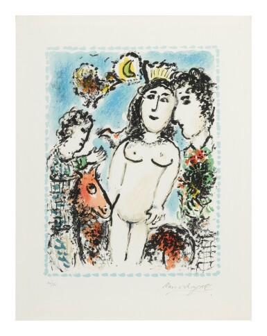 View full screen - View 1 of Lot 59. MARC CHAGALL | CROWNED NUDE (M. 1041).